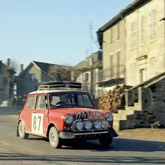 rallye monte carlo mini classic mk1 brooks built racing through streets