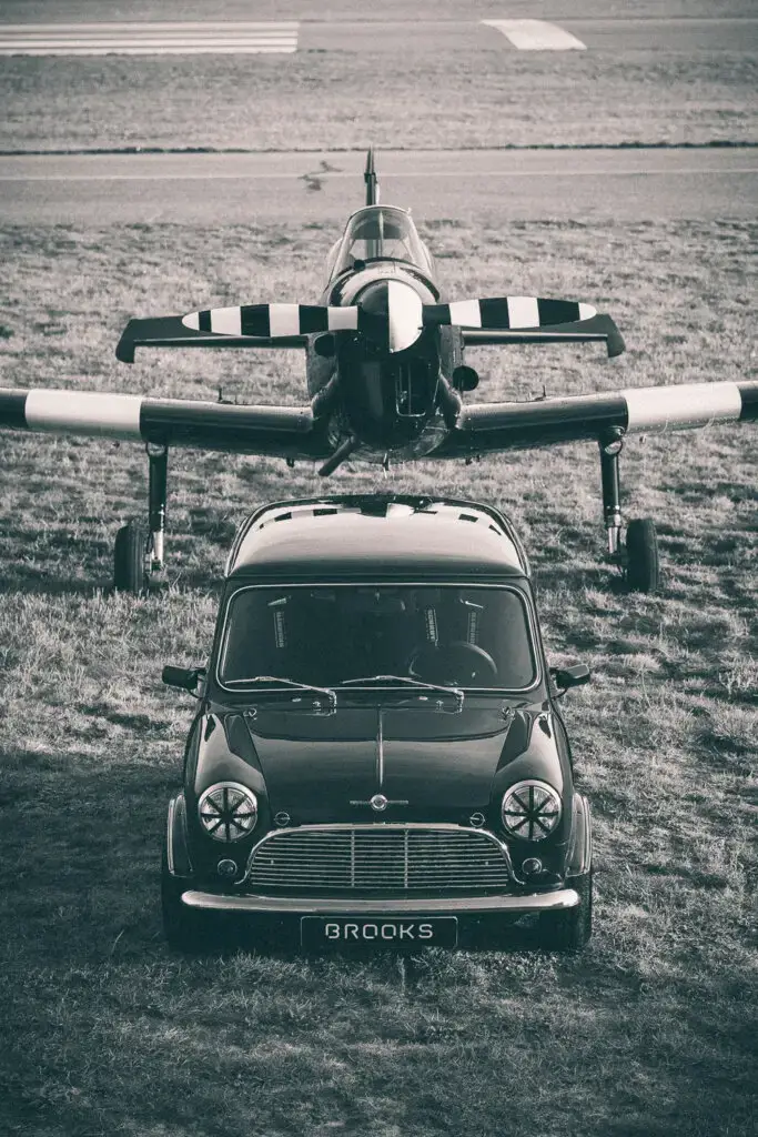 mini classic brooks fighter with a chipmunk airplane right behind