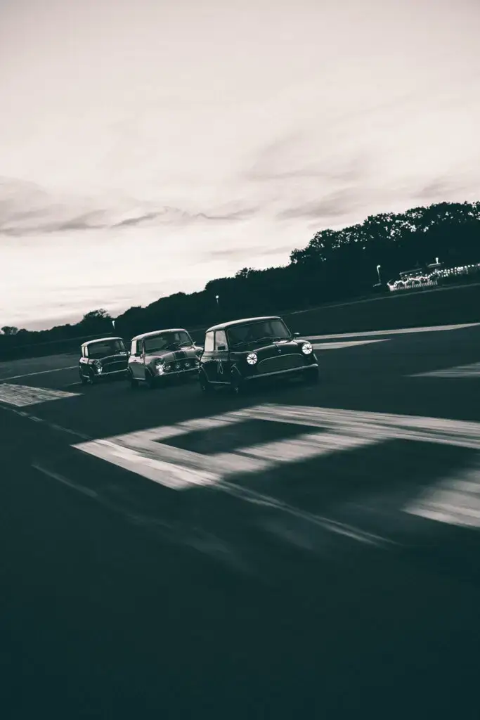 evening shot of brooks mini classics on an airstrip