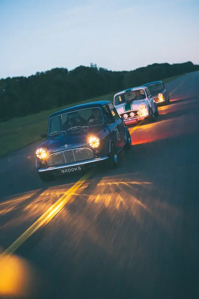 brooks motors mini classic specialist their cars on the airfield